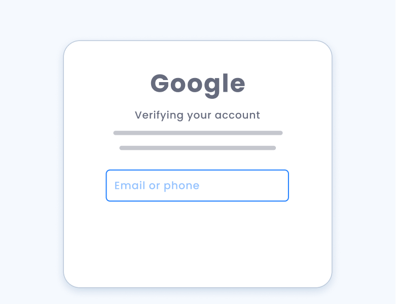 google account verification